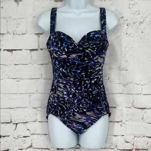 Miraclesuit Retro Style One Piece, Size 10